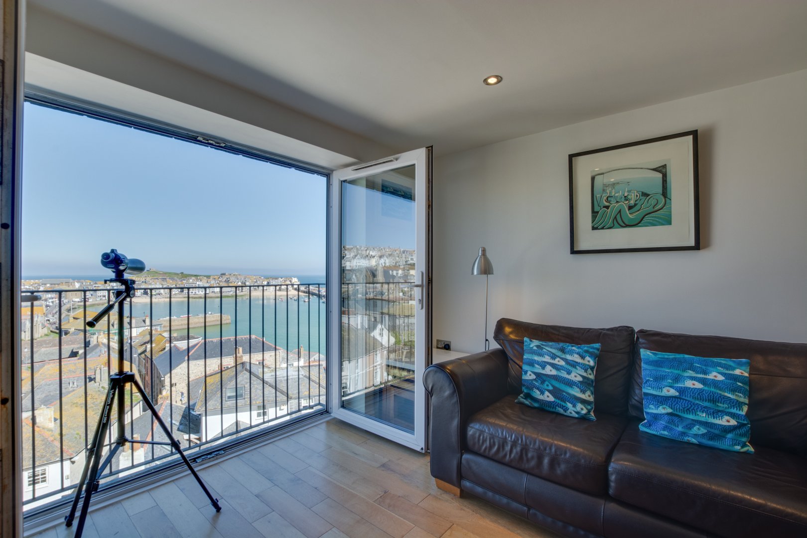 Over the Harbour, 4 Fernlea Court Apartments in St Ives, Cornwall